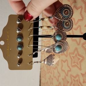 6 Sets of Earrings, NWT